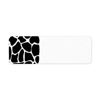 Giraffe Print Pattern. Animal Print Design, Black