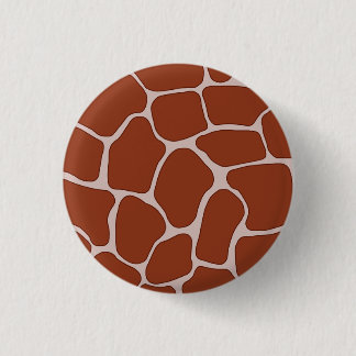 Giraffe Print Pattern Button