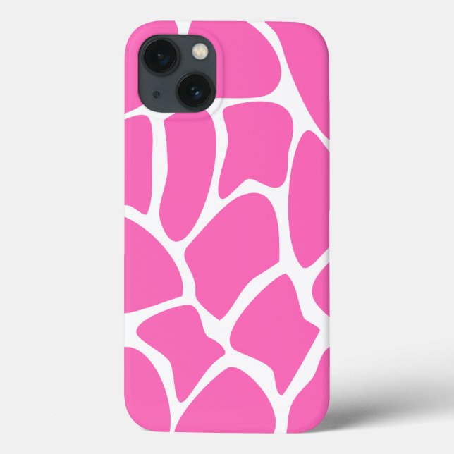 Giraffe Print Pattern in Bright Pink. Case-Mate iPhone Case (Back)