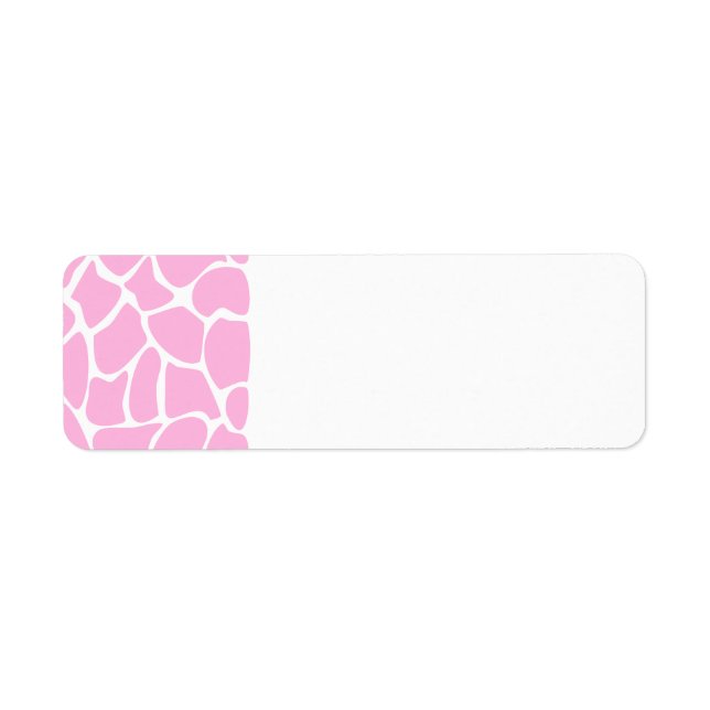 Giraffe Print Pattern in Candy Pink. (Front)