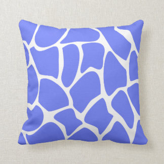 Giraffe Print Pattern in Cornflower Blue. Cushion