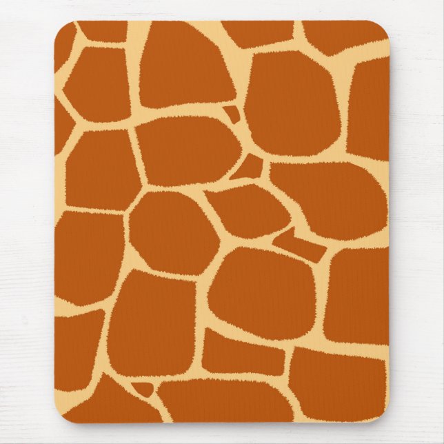 Giraffe print pattern mouse mat (Front)