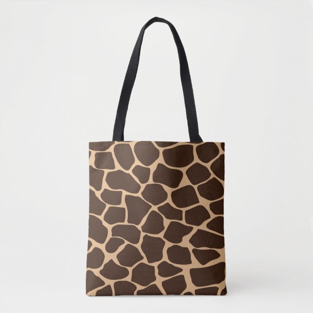Giraffe Print Pattern Tote Bag (Front)