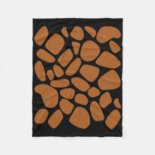 Giraffe Print Pattern Trick Or Treat Jungle Animal Fleece Blanket