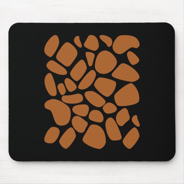 Giraffe Print Pattern Trick Or Treat Jungle Animal Mouse Mat (Front)