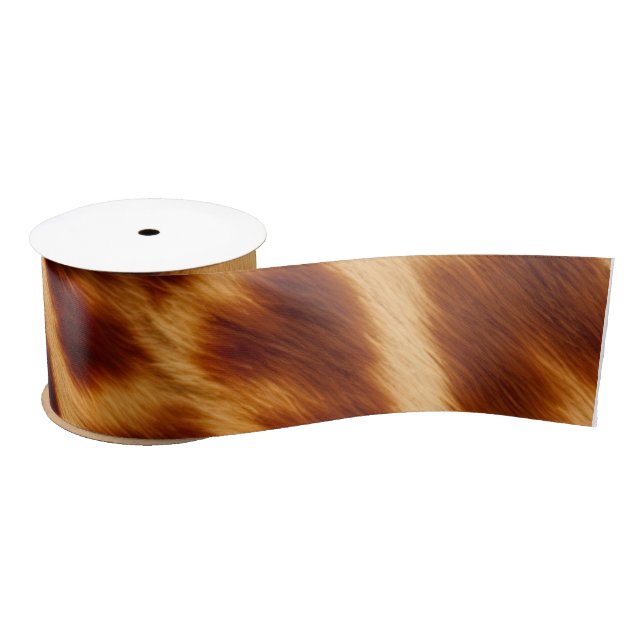 "Giraffe Print"  Satin Ribbon (Spool)