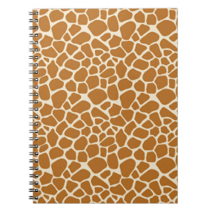 Giraffe Print Spiral Notebook