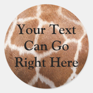 Giraffe Print Sticker