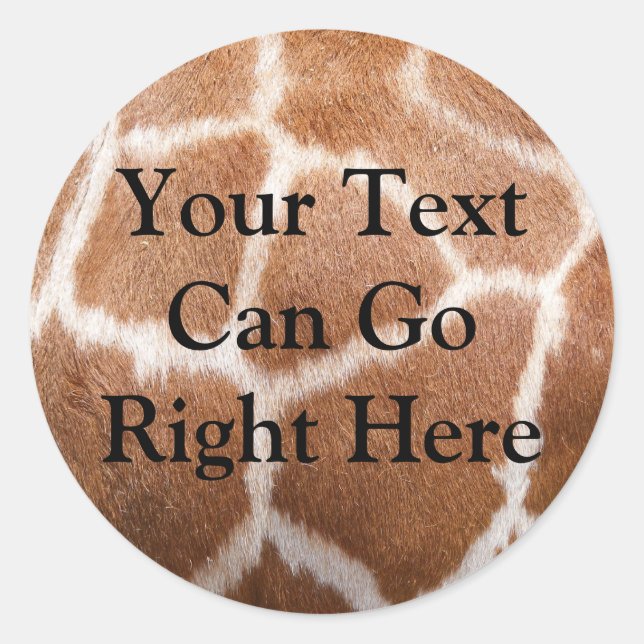 Giraffe Print Sticker (Front)