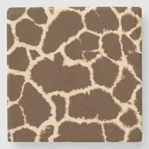Giraffe Print Stone Coaster