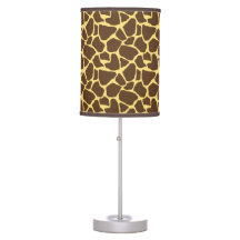 Giraffe Print Table Lamp