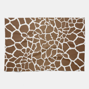 Giraffe print tea towel