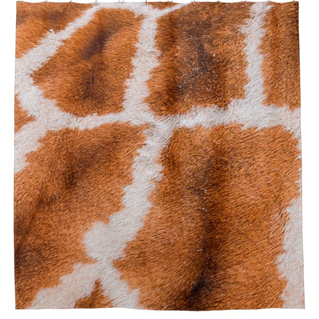 Giraffe print texture shower curtain (Front)