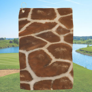 Giraffe Print Upload Your Own Photo Custom Picture Golf Towel