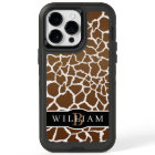 Giraffe print with name and monogram