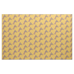 Giraffe profile fabric