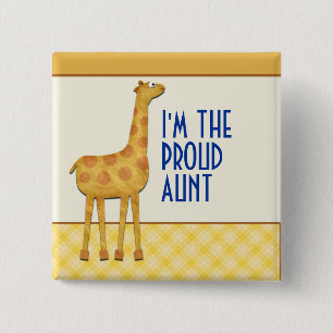 Giraffe Proud Aunt / Auntie Pin