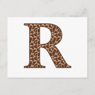 giraffe-r postcard