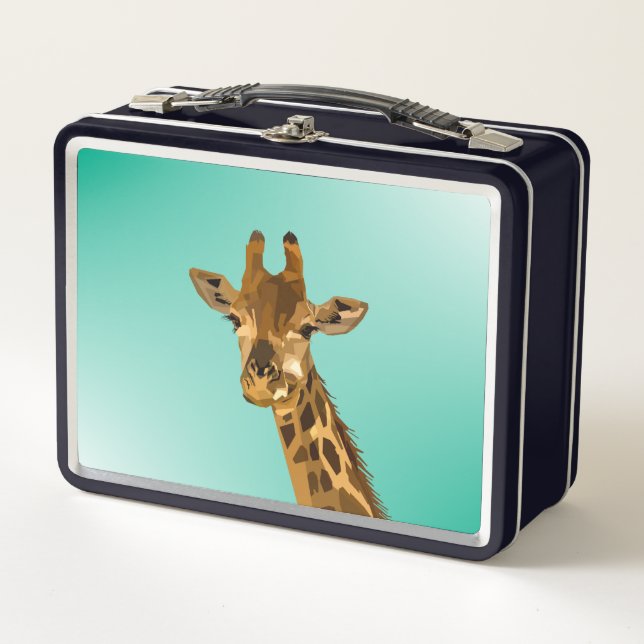 GIRAFFE RETRO METAL LUNCHBOXES (Front)