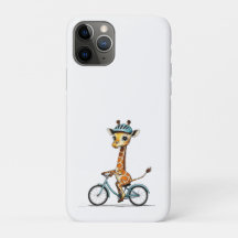 Giraffe Riding a Bicycle – Hand-Drawn Pencil Art