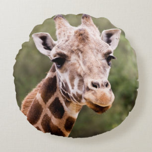 Giraffe round pillow