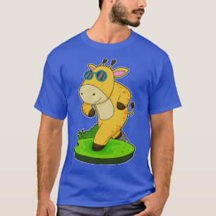 Giraffe Running Glasses T-Shirt