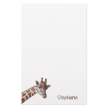 Giraffe Safari Animal Personalised Name