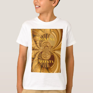 Giraffe Safari  Hakuna Matata woven souvenir art T-Shirt