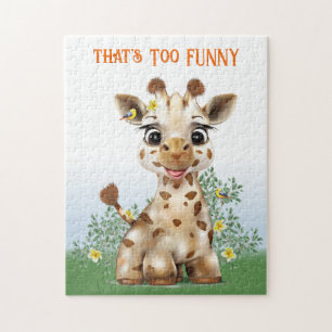 Giraffe Safari Whimsical Jigsaw Puzzle