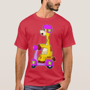 Giraffe Scooter T-Shirt