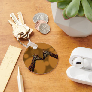 Giraffe Self Reflection, Key Ring