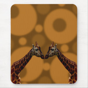 Giraffe Self Reflection, Mouse Mat