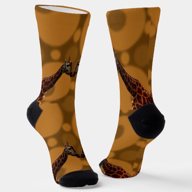 Giraffe Self Reflection,  Socks (Angled)