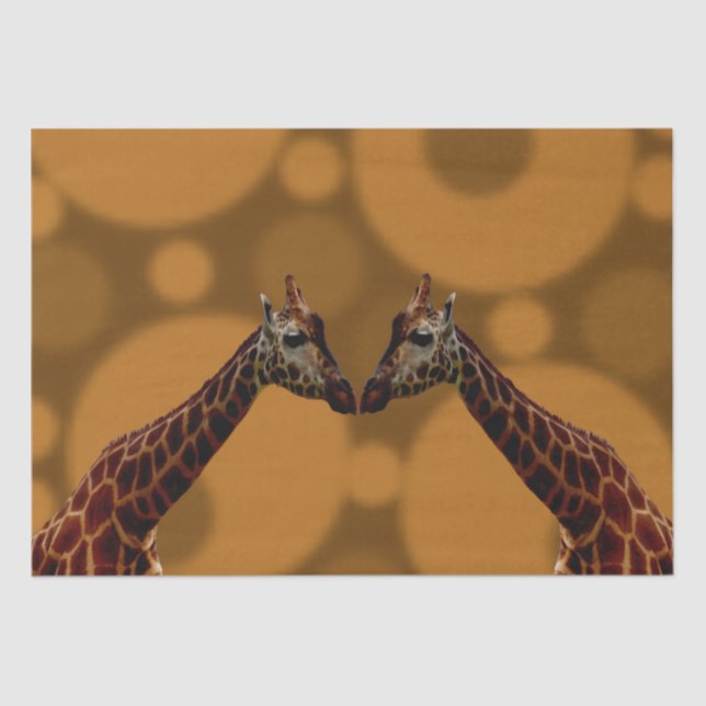 Giraffe Self Reflection,  Tissue Paper (Front)