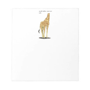Giraffe Selfies Notepad