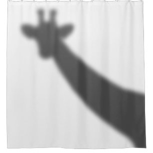 Giraffe Shadow Shower Curtain