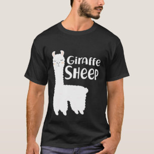 Giraffe Sheep Animal Renamed Lama Glama Novelty T-Shirt