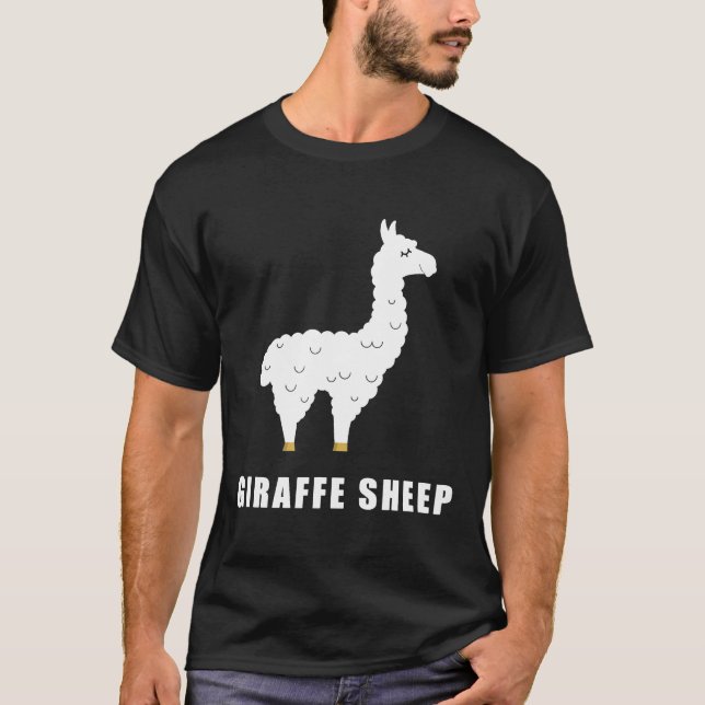 GIRAFFE SHEEP Funny Llama Meme Animal Meme Interne T-Shirt (Front)