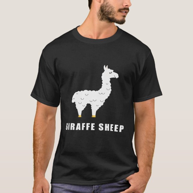 Giraffe Sheep Llama Meme Animal Meme Internet T-Shirt (Front)