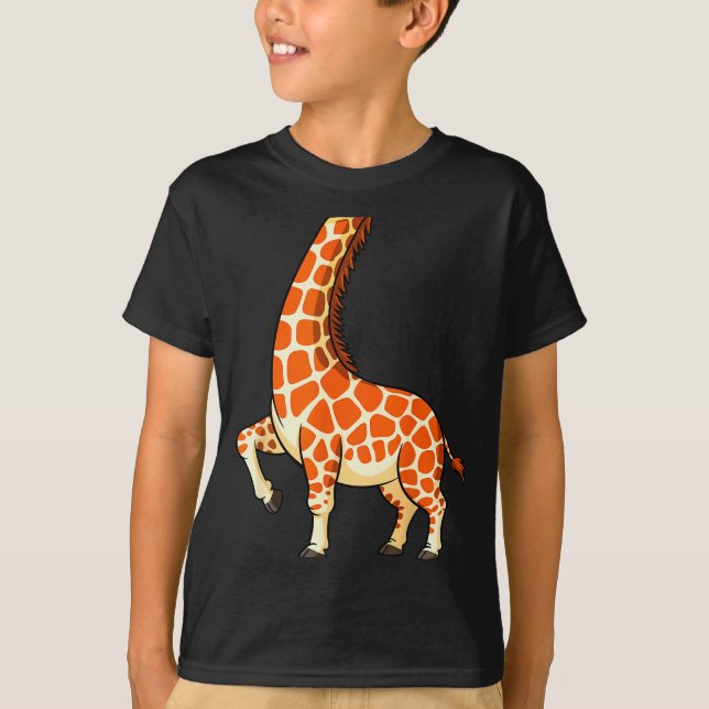 Giraffe Shirt Adult Men Women Kids Giraffe Costume (Front)