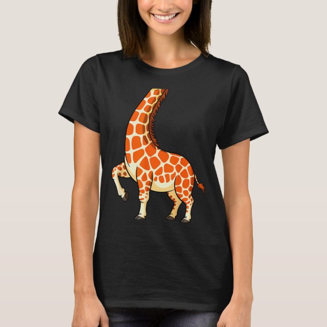 Giraffe Shirt Adult Men Women Kids Giraffe Costume (Front)