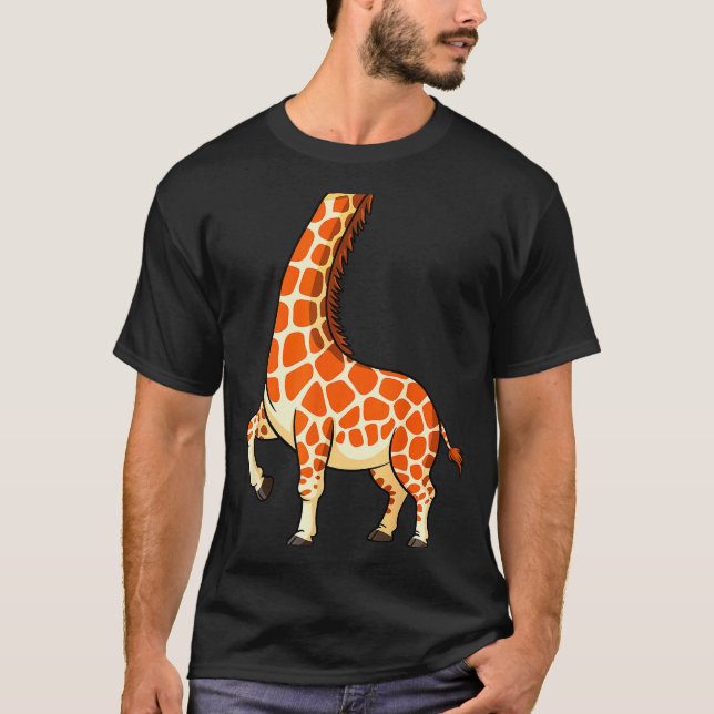 Giraffe Shirt Adult Men Women Kids Giraffe Costume (Front)