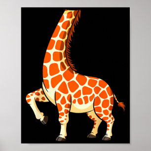 Giraffe Shirt Adult Men Women Kids Giraffe Costume Poster