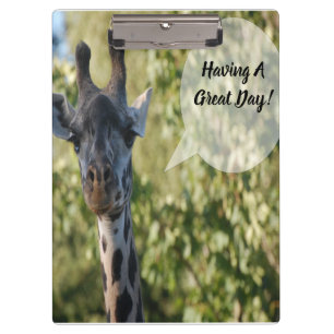 Giraffe Shower  Clipboard