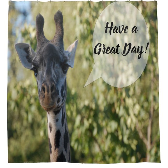 Giraffe Shower Curtain (Front)