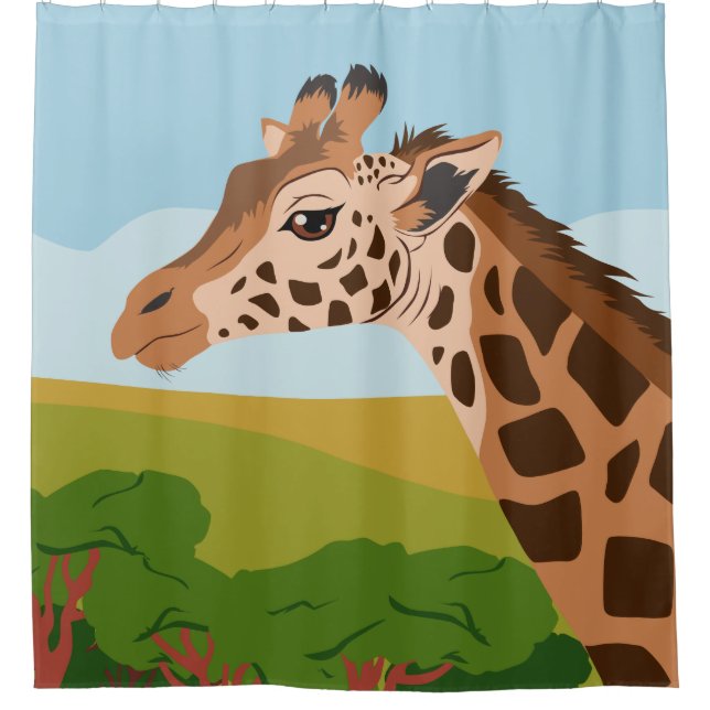 Giraffe Shower Curtain (Front)