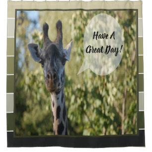 Giraffe  shower curtain