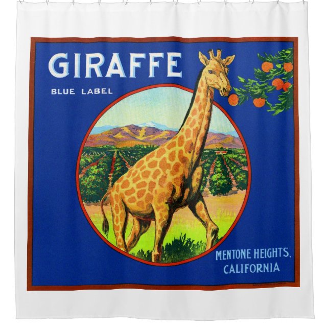 Giraffe Shower Curtain (Front)