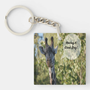 Giraffe Shower Key Ring
