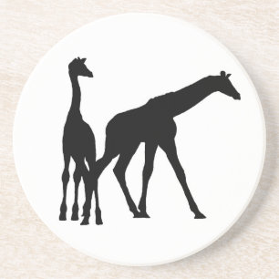 GIRAFFE SILHOUETTE #1B COASTER